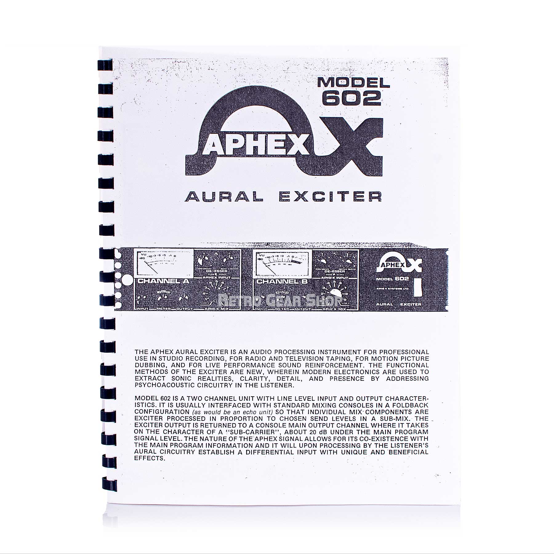 Aphex Aural Exciter 602 Manual
