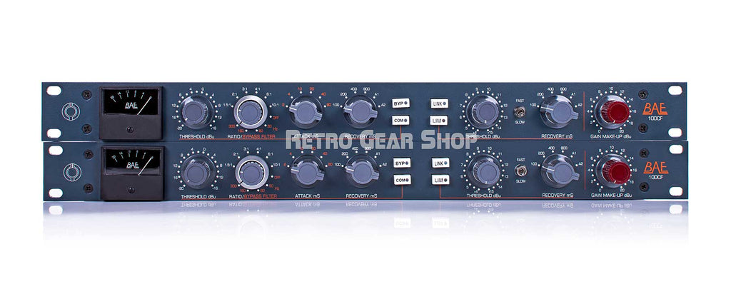 BAE 10DCF Stereo Pair Analog Compressors + PSU Power Supply