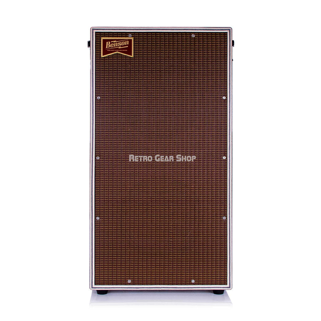 Benson Vincent Cab 2x12 White Classic Striped Front