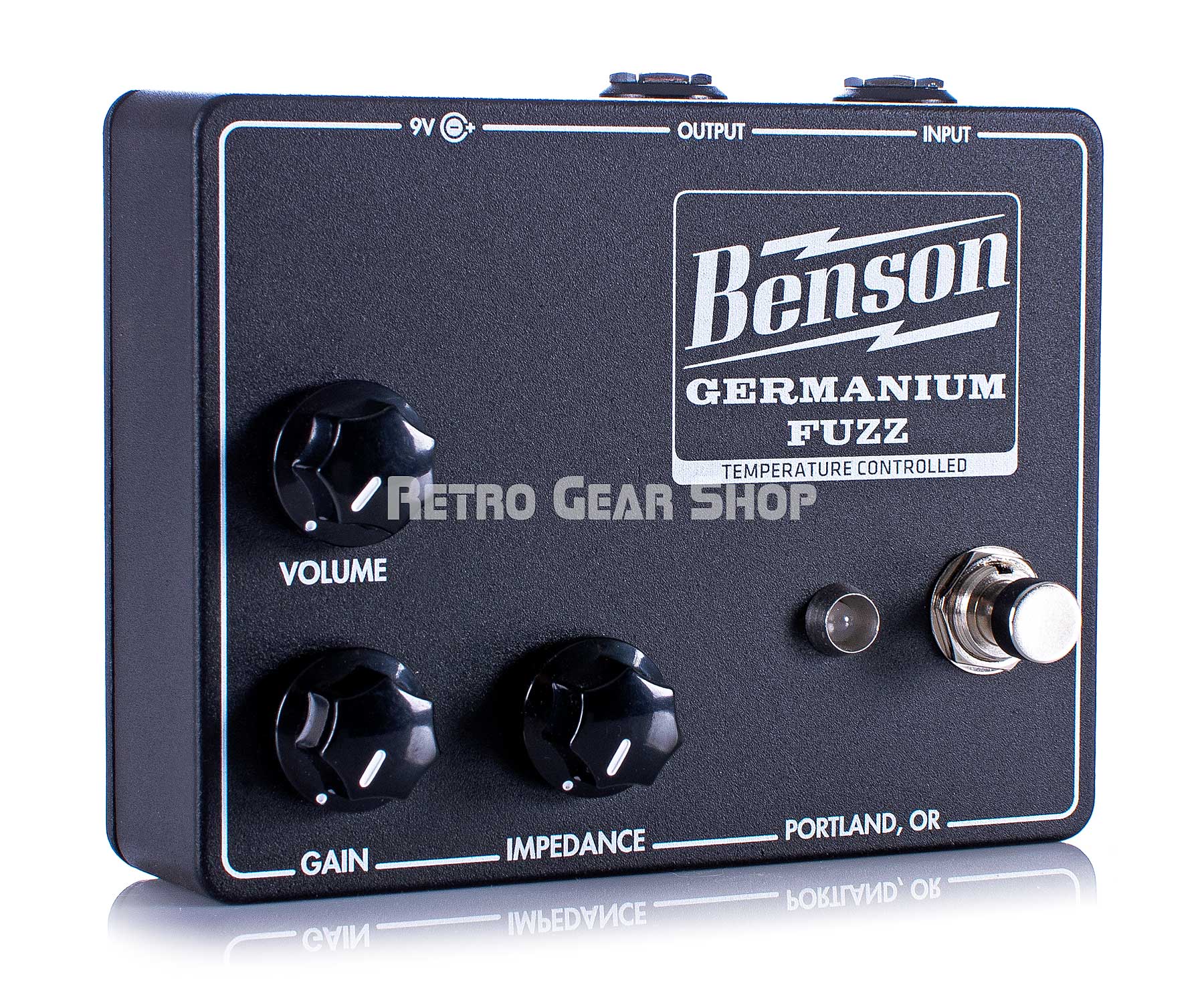 Benson Amps Germanium Fuzz Studio Black Guitar Pedal Temperature Controlled