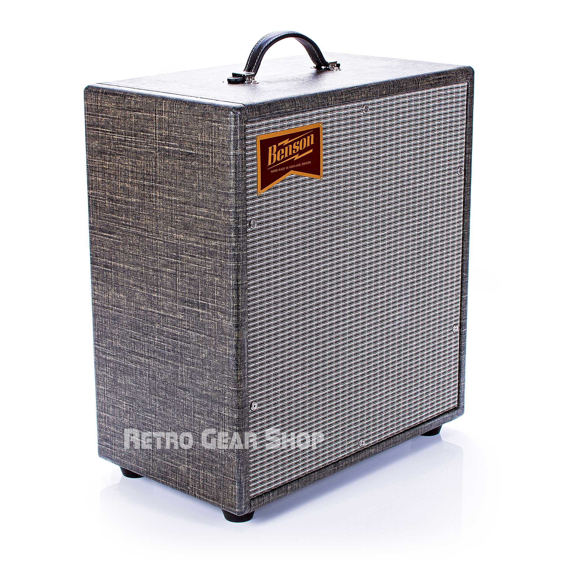 Benson Amps Monarch 1x12 Cabinet Night Moves Silver Grill Top Left
