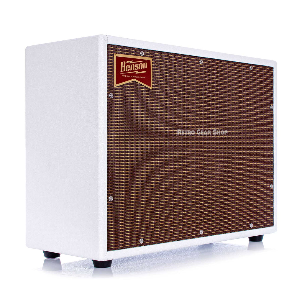 Benson Monarch Reverb Combo 1x12 Custom White Oxblood Tolex Boutique