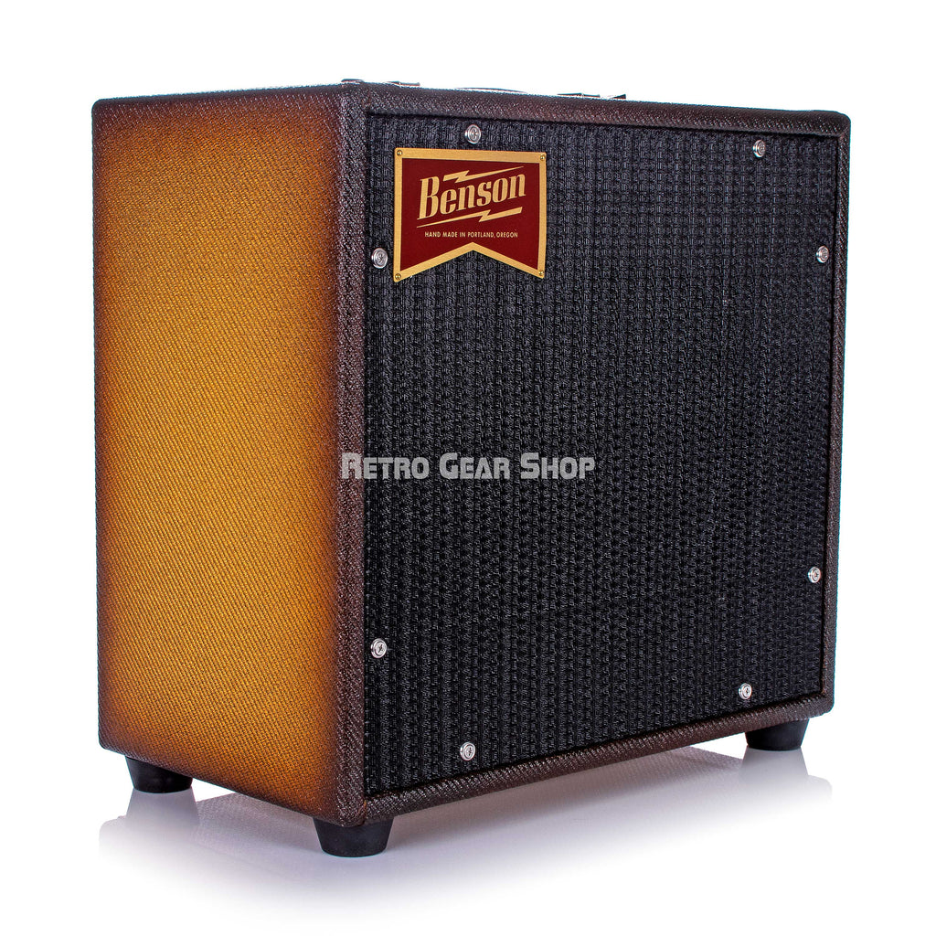 Benson Amps Nathan Junior Bourbon Burst Black Grill Vox Jr. 5W Tube Amplifier 1x10 Reverb Combo Amp