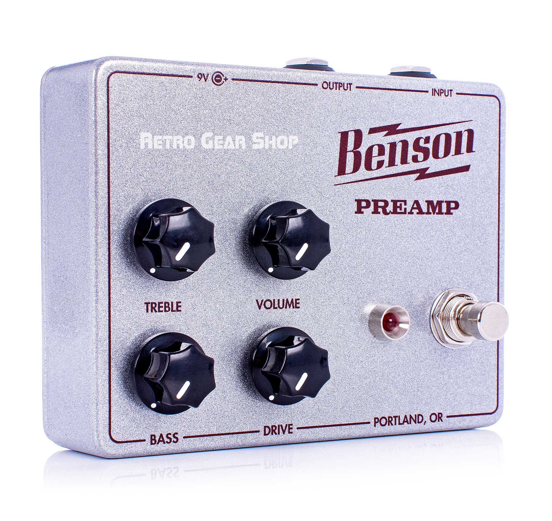 Benson Amps Preamp Silver Sparkle Oxblood Limited Edition Custom
