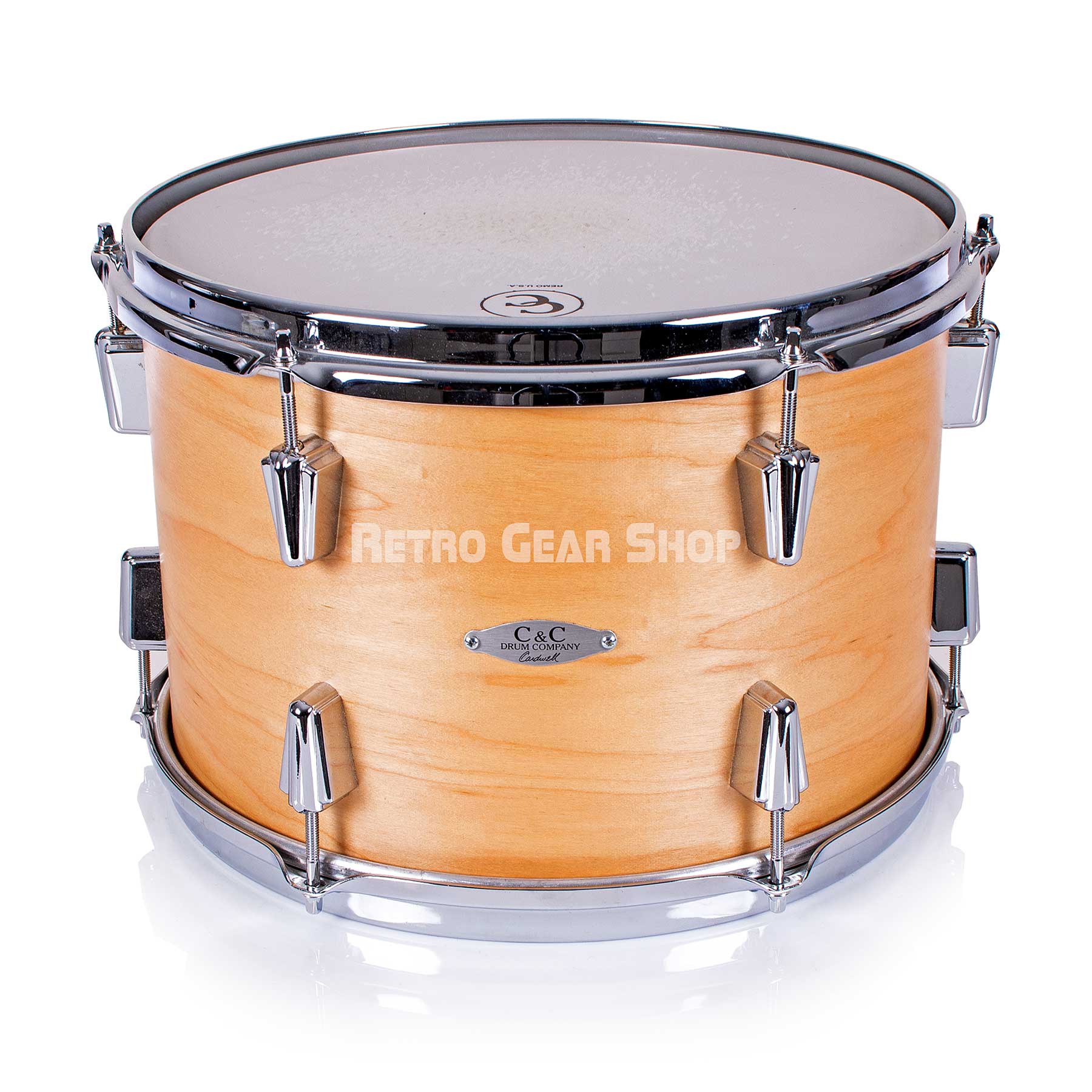 C&C Natural Big Beat Classic Drum Kit 14" Rack Tom Front