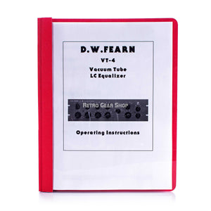 DW Fearn VT-4 Manual