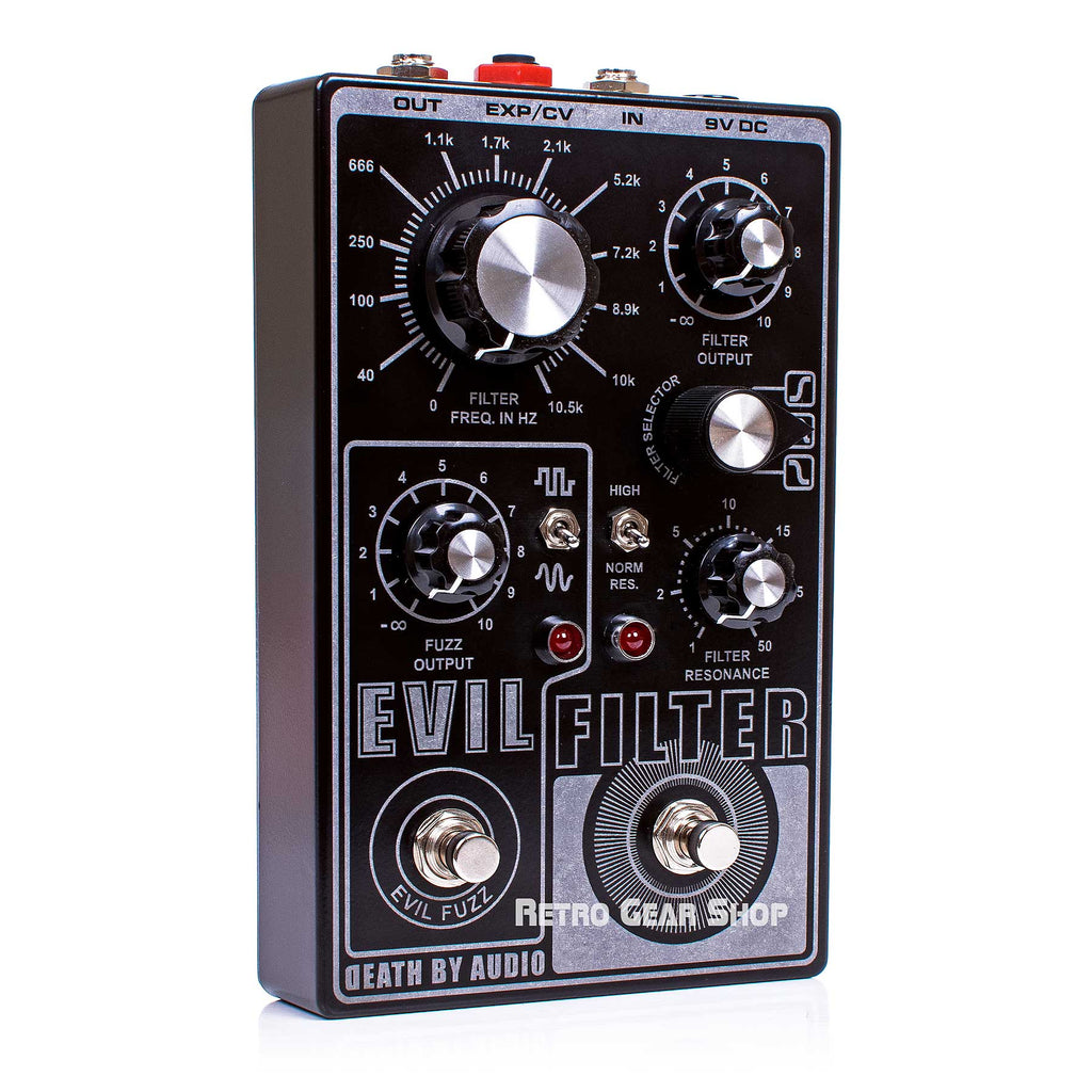 Death By Audio Evil Filter Fuzz BP/HP/LP Guitar Effect Pedal