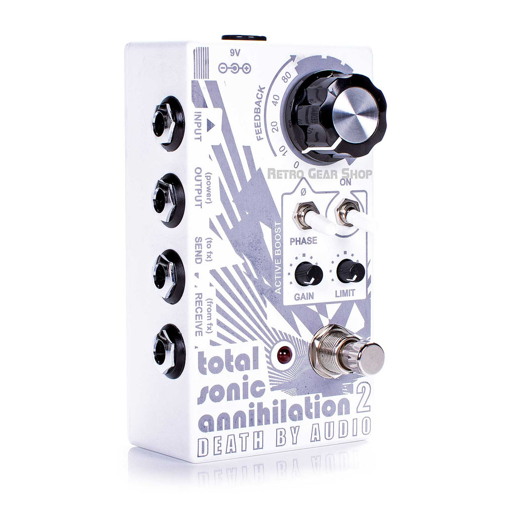 Death By Audio Total Sonic Annihilation 2 Feedback Fuzz Pedal