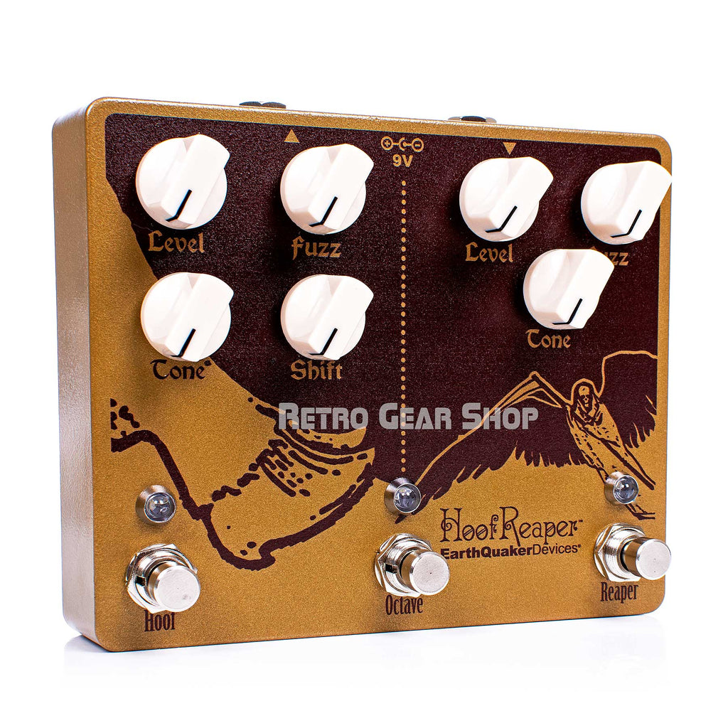 dual fuzz pedal EarthQuaker Devices Hoof Reaper V2 Dual Octave Fuzz Guitar Effect– Retro Gear Shop
