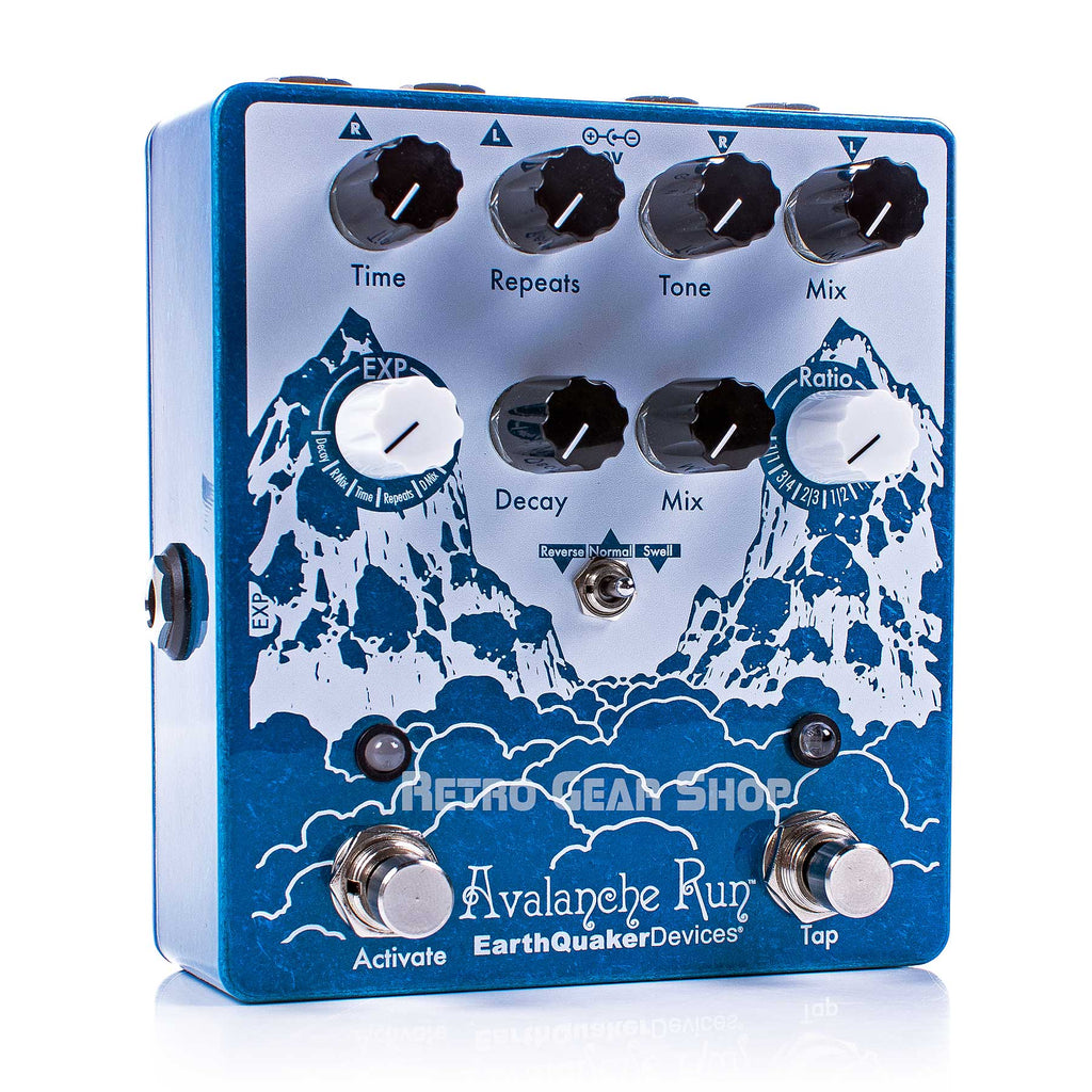 EarthQuaker Devices Avalanche Run V2 Stereo Delay & Reverb Guitar Effect Pedal