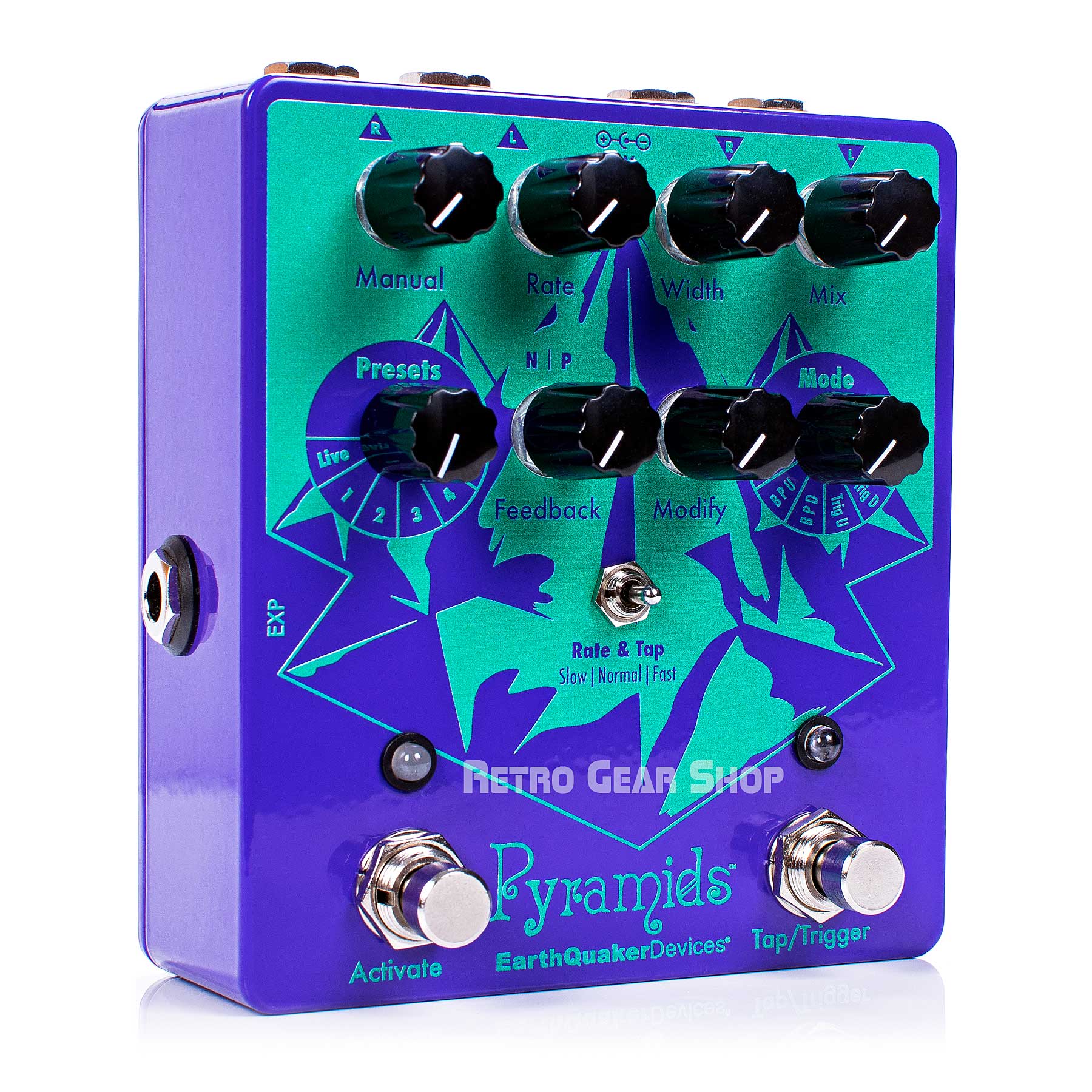 EarthQuaker Devices Pyramids Stereo Flanger Guitar Effect Pedal