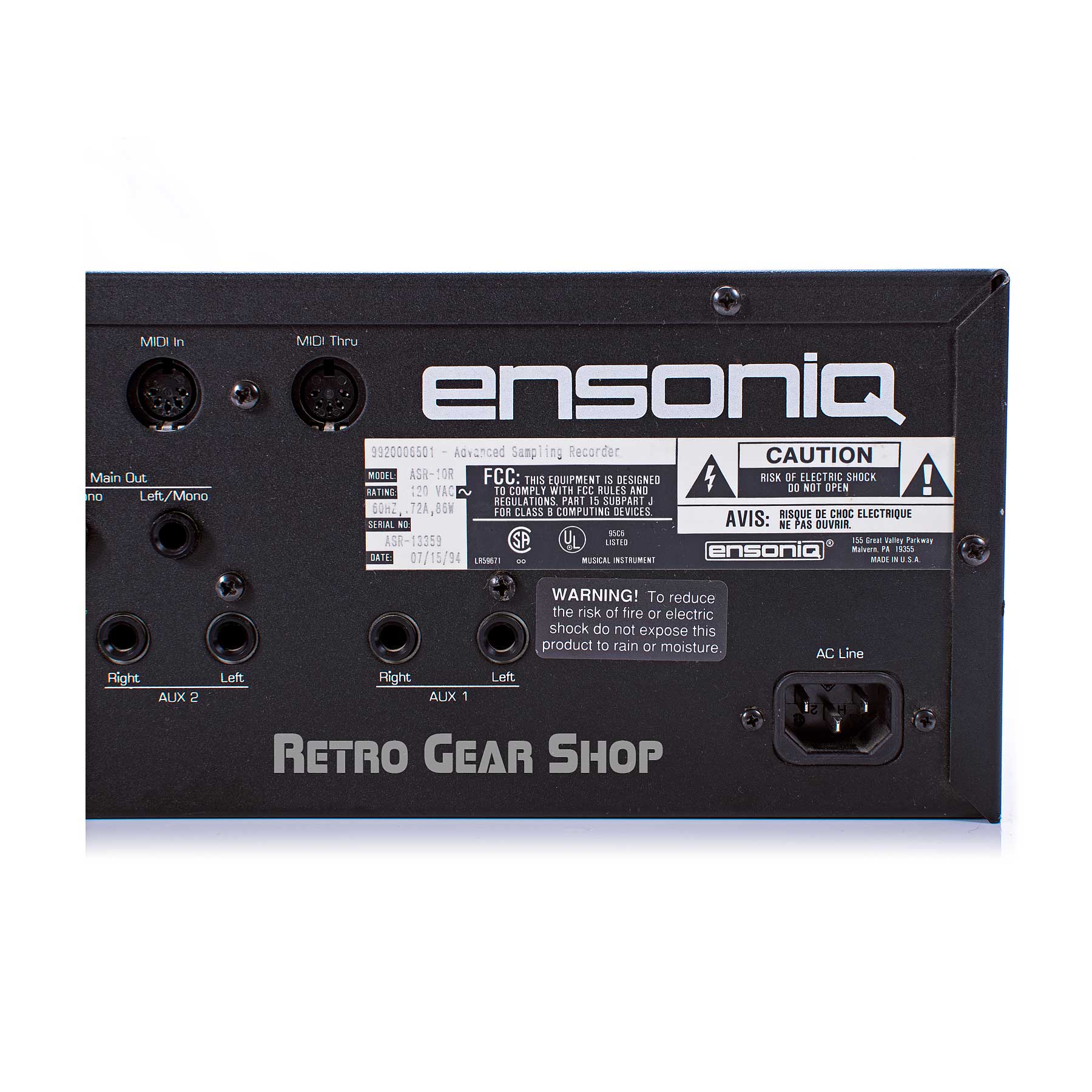 Ensoniq ASR-10 Vintage Rare Rack Sampler Synthesizer + Original