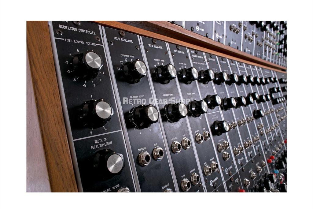 Moog Modular Synthesizer Front Left Detail