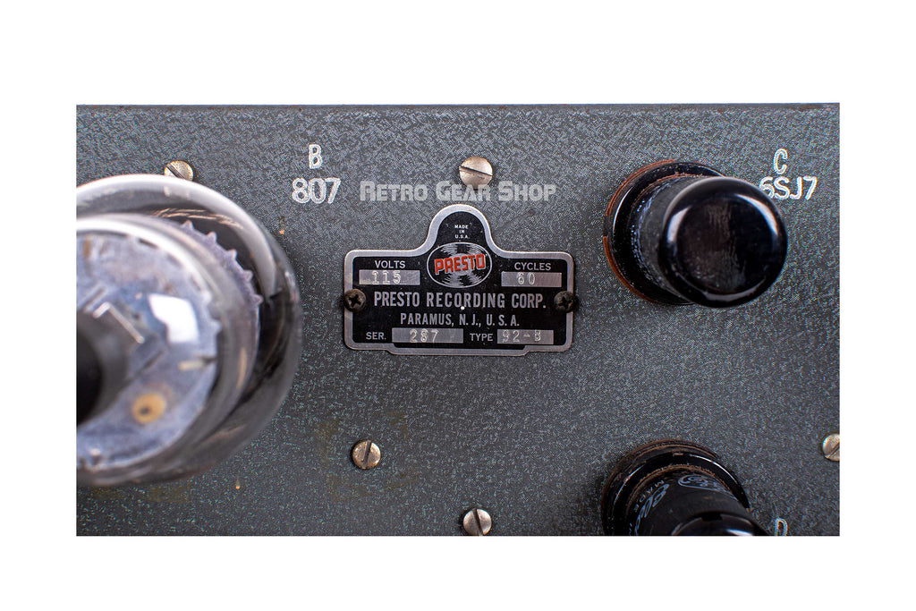 Presto 92B Pair Serial 287