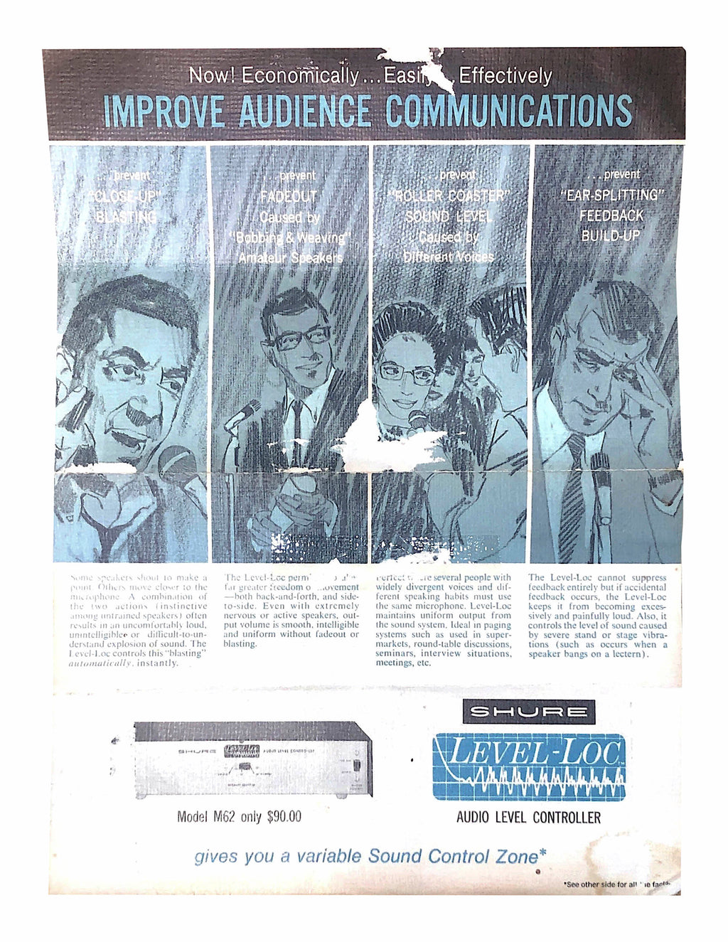 Shure Level Loc Model M62 Brochure