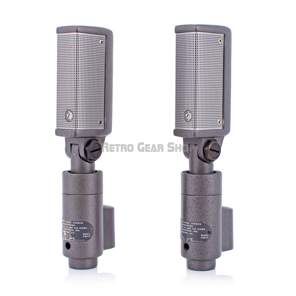 Shure SM-33 Cardioid Ribbon Mic Vintage Rare SM33