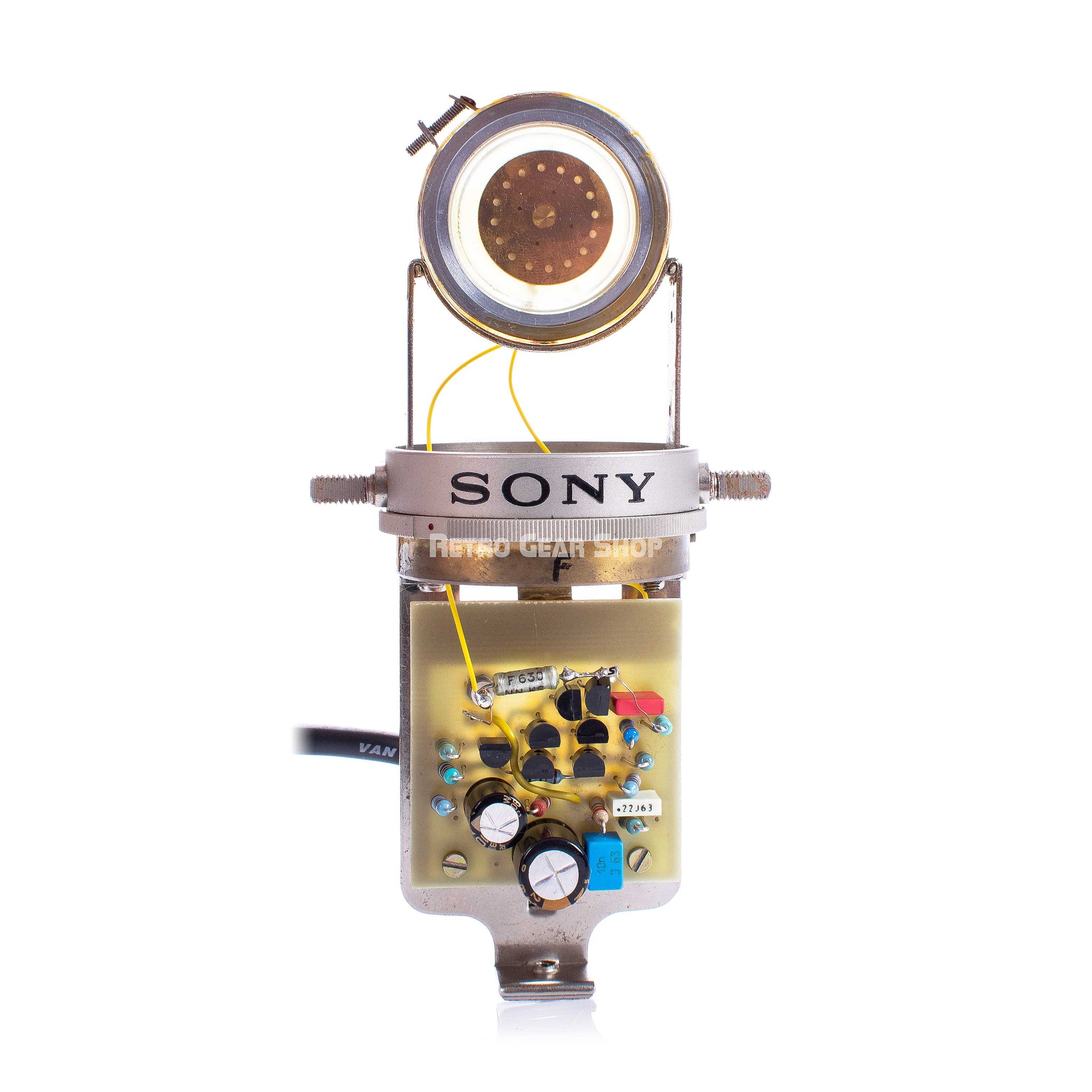 Sony C37 Condenser Microphone Vintage Rare Rens Heijnis Modded Internals Electronics Front