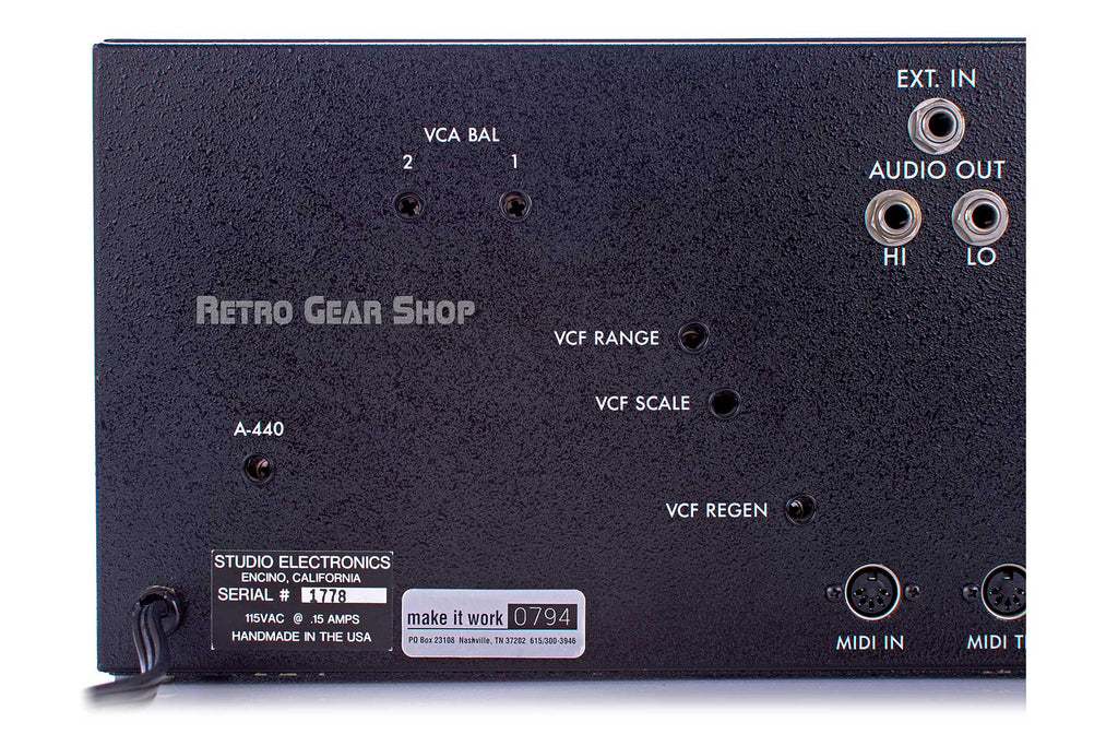 Studio Electronics Midimini Rear Left