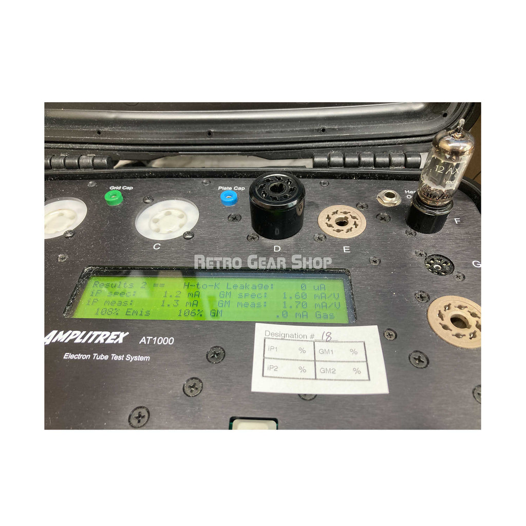 Telefunken ECC83 12AX7 Ribbed Plate Diamond Bottom Test 2 18