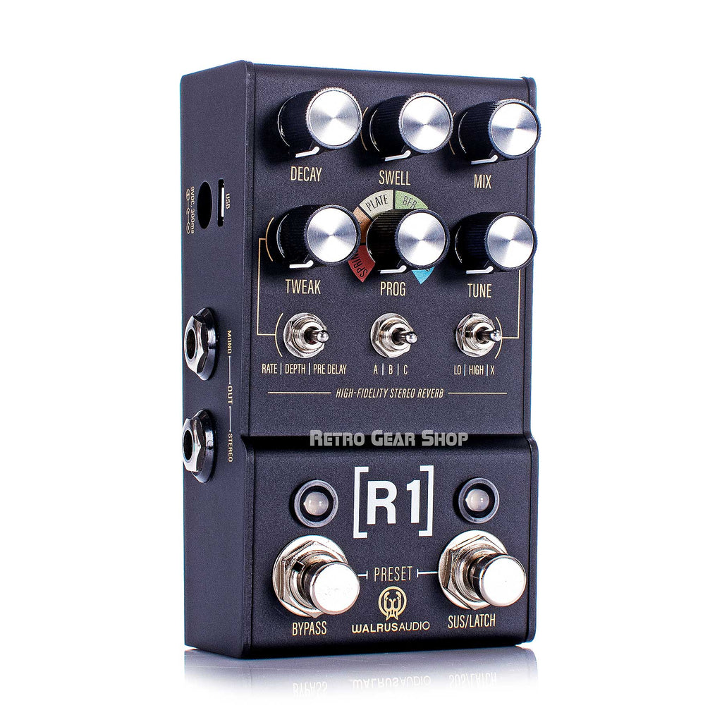 Walrus Audio Mako Series R1 High Fidelity Stereo Reverb Guitar Effect Pedal
