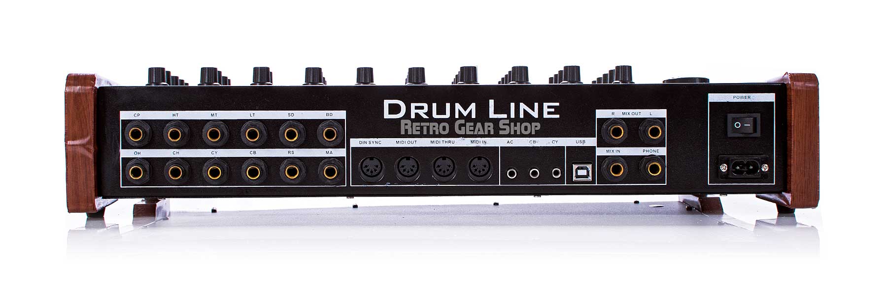 Drum Line 808Pro Roland TR-808 clone Rear