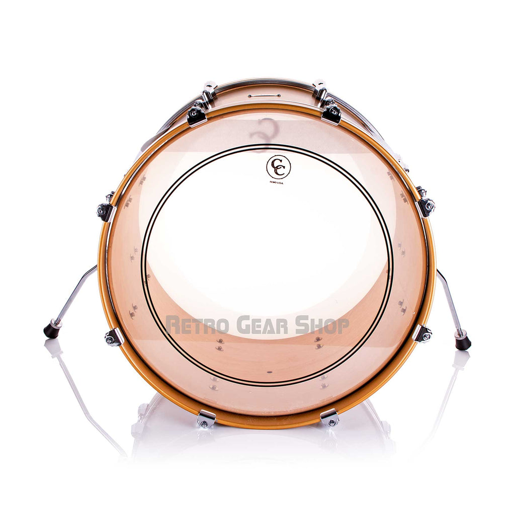 C&C Drums Satin Gold Kit Kick Bass Drum 20" Rear