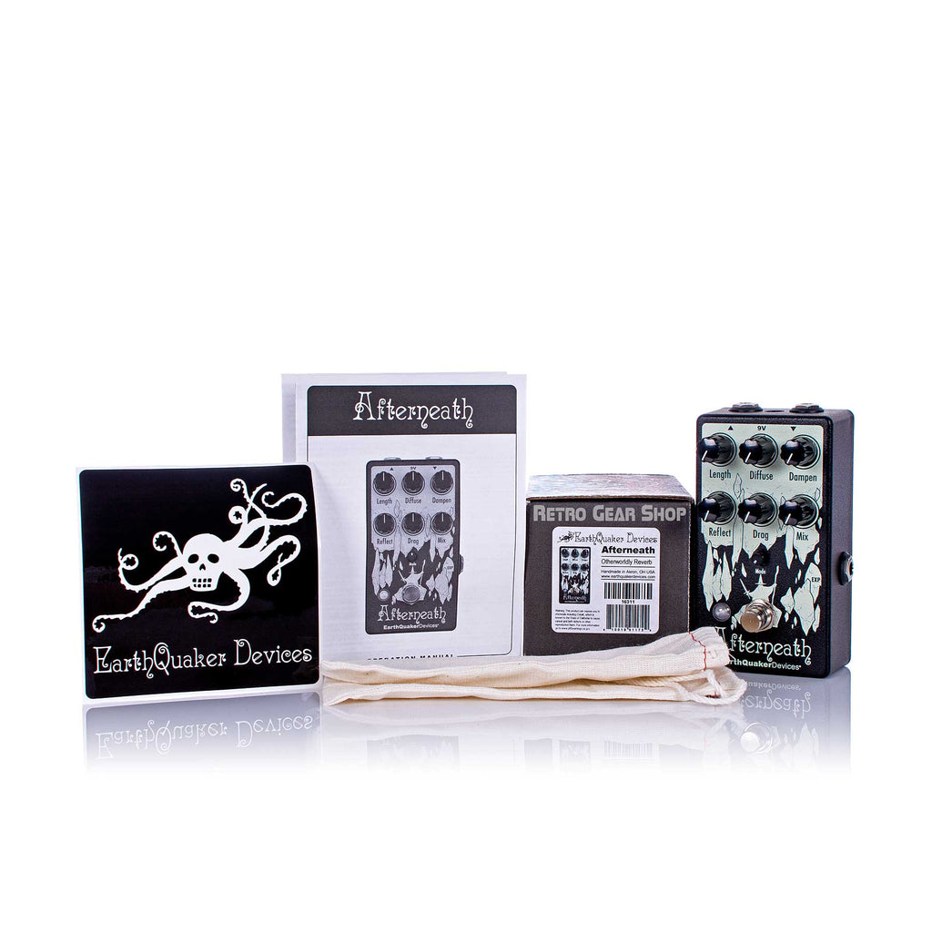 EarthQuaker Devices Afterneath V3 Otherworldy Modulated Reverb Box Manual Extras