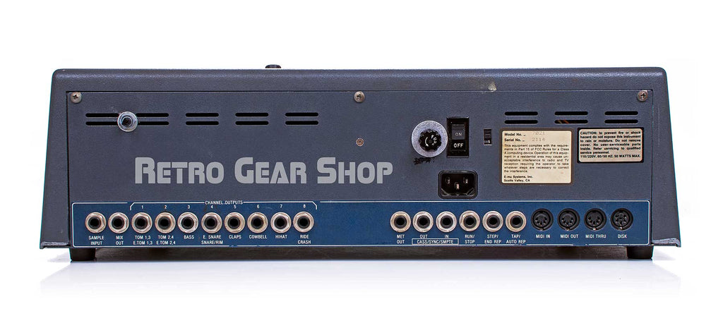 E-Mu SP-12 Turbo Upgraded Screen Rear