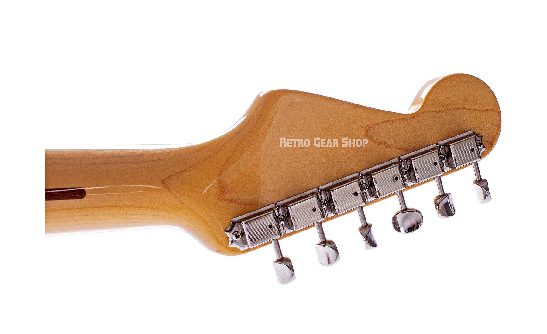 Fender Stratocaster 60th Anniversary 1954 Reissue 2014 Sunburst Headstock Rear Tuners