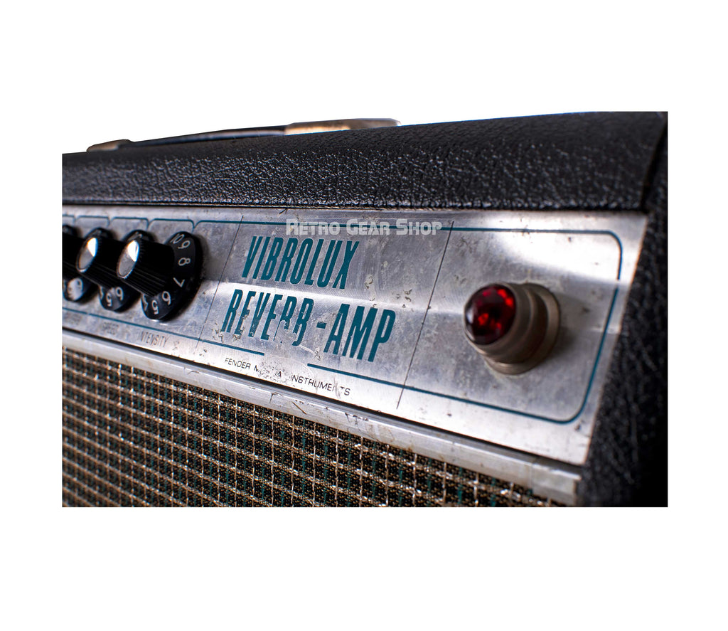 Fender Vibrolux Reverb Combo Guitar Amp Silverface Dripedge Vintage Rare