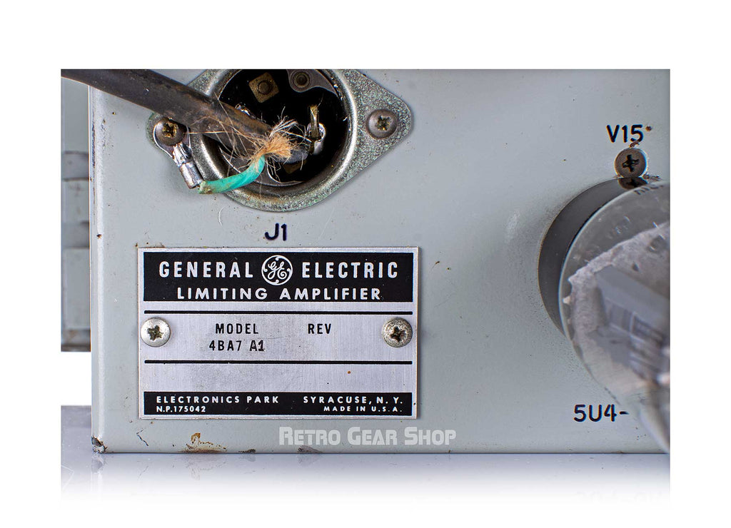 General Electric GE BA7A 4BA7 A1 Serial Model Badge