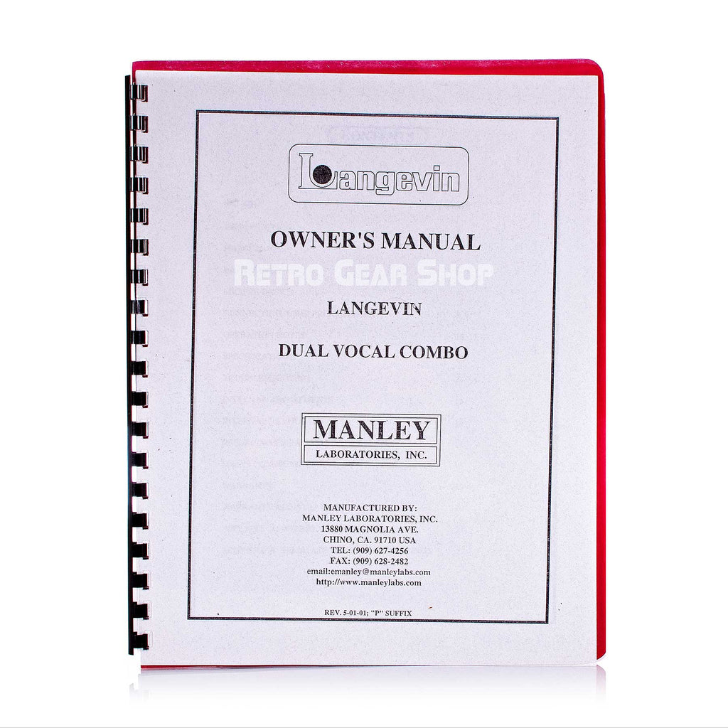 Manley Langevin DVC Manual