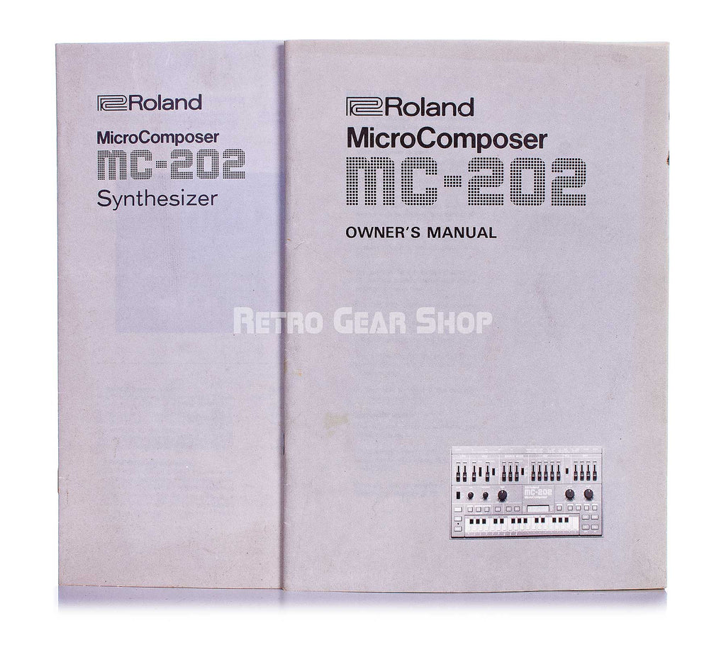 Roland MC-202 Micro Composer Original Manuals