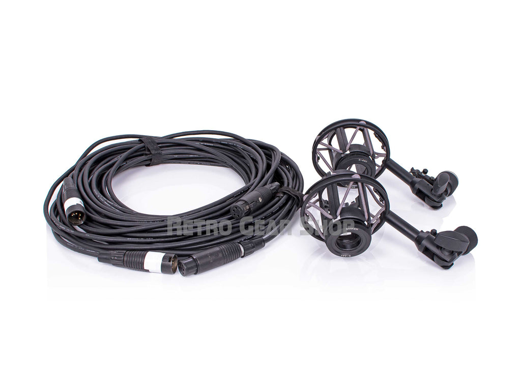 Sanken CU-44X Pair Cables Shockmounts