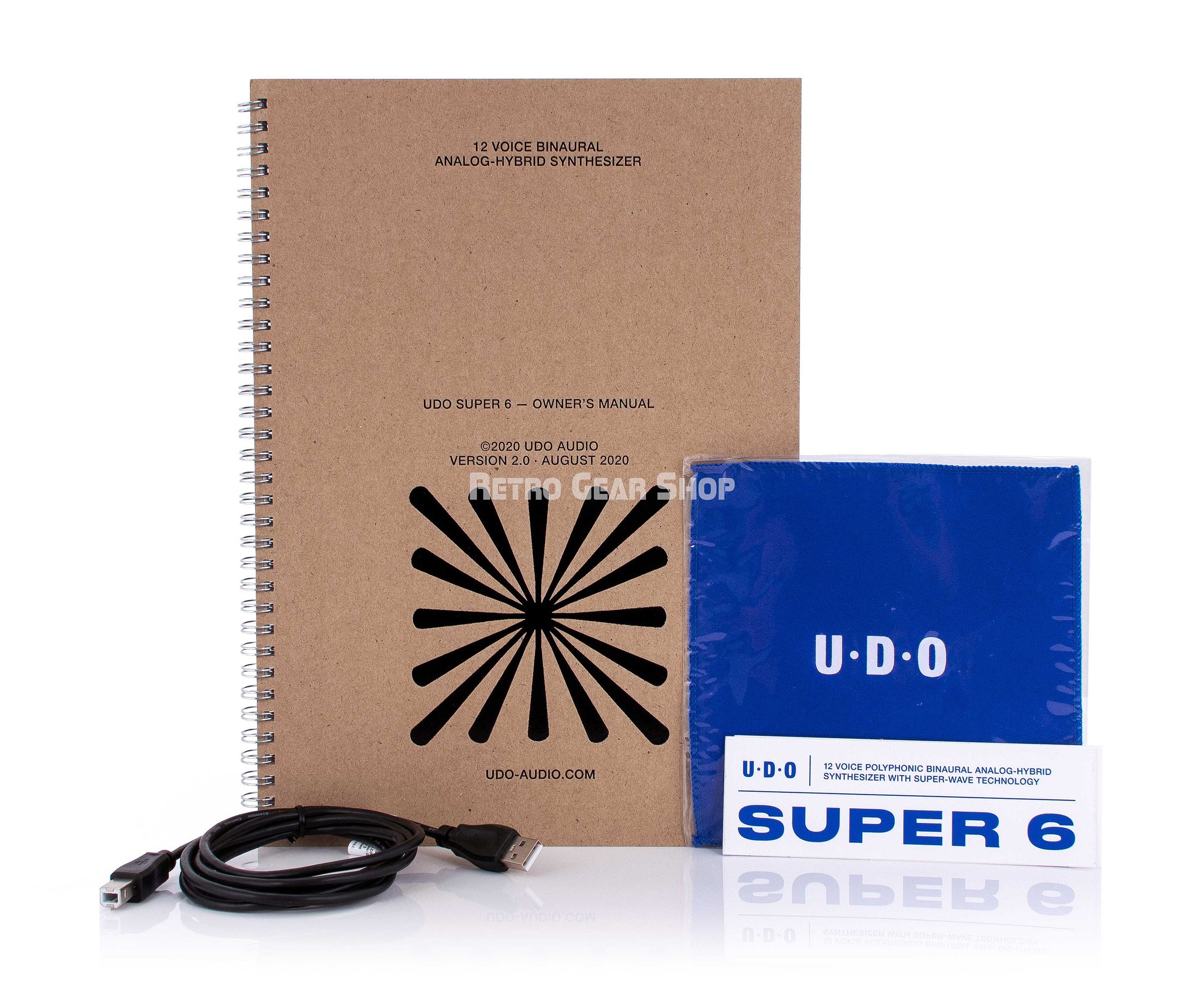 UDO Audio Super 6 Synth Blue Manual Extras