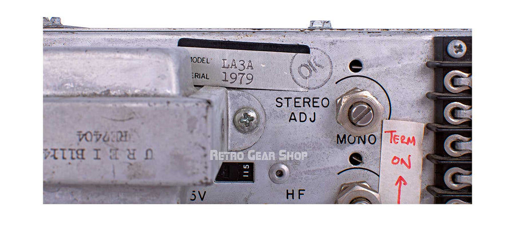 Urei LA-3A Stereo Pair Serial Number 1979
