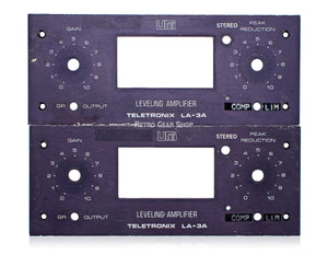Urei Teletronix Universal Audio LA-3A Gold Original Faceplates