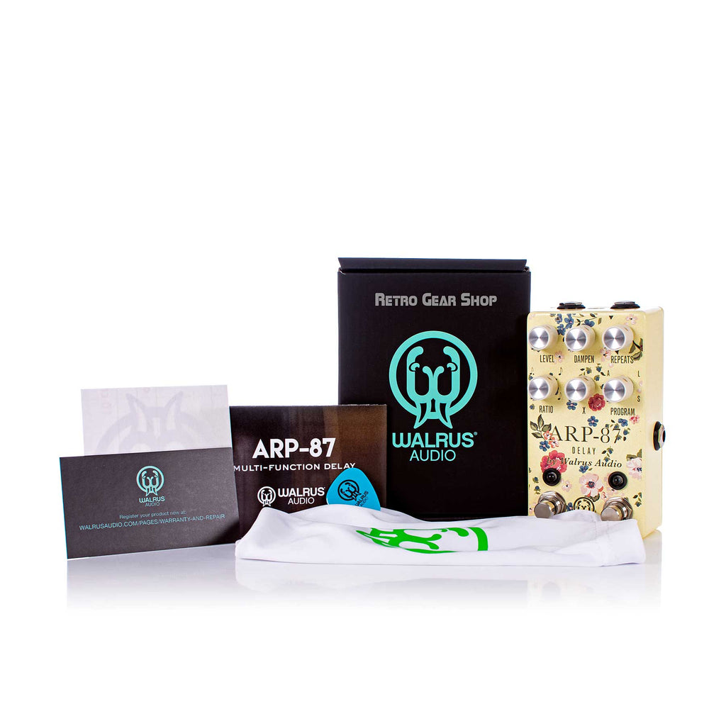 Walrus Audio ARP-87 Limited Edition Floral Series Box Manual Extras