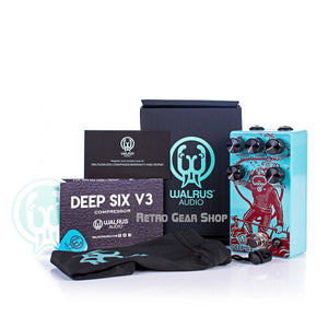 Walrus Audio Deep Six V3 Compressor Box Manual Extras