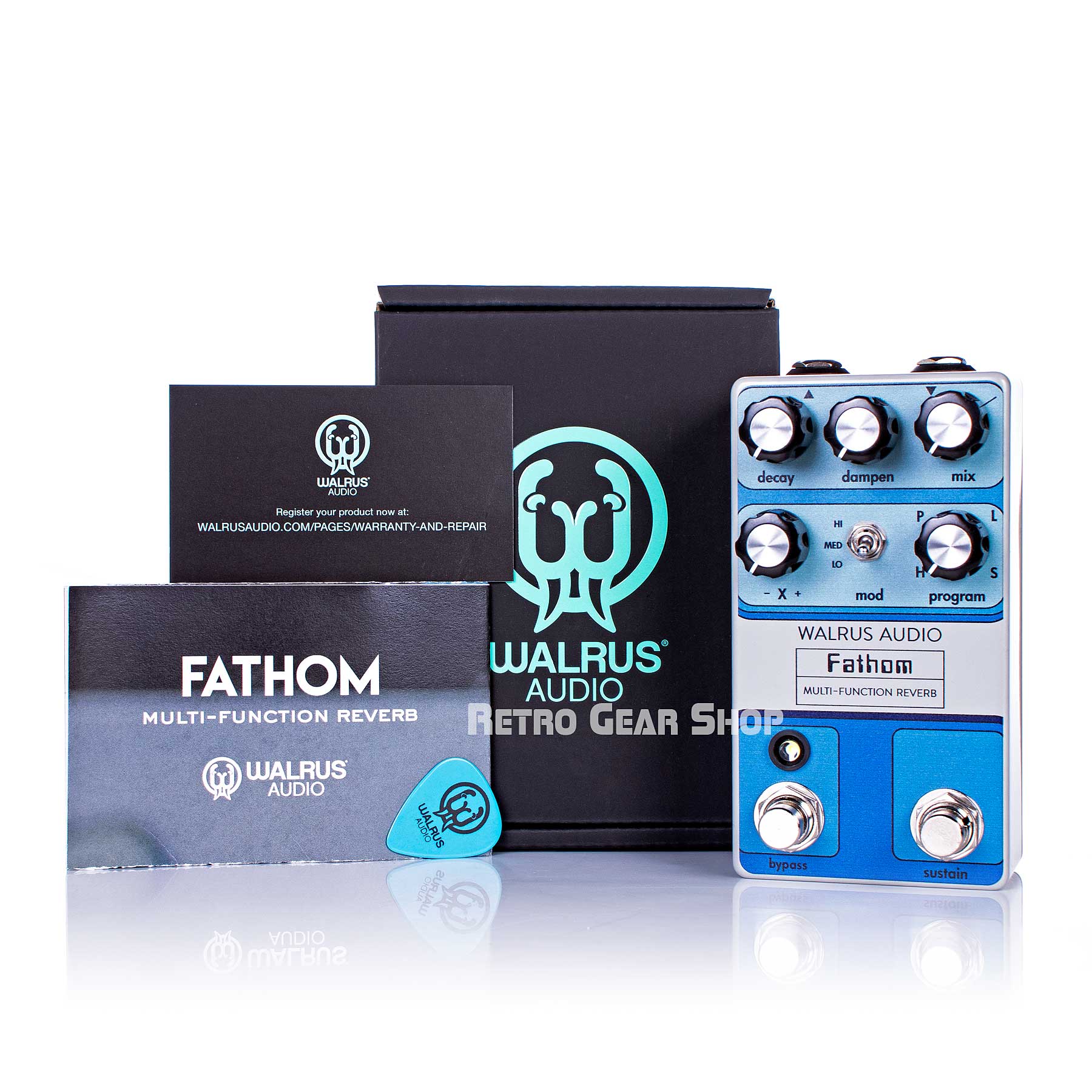 Walrus Audio Fathom Reverb Custom Retro Limited Edition Box Manuals