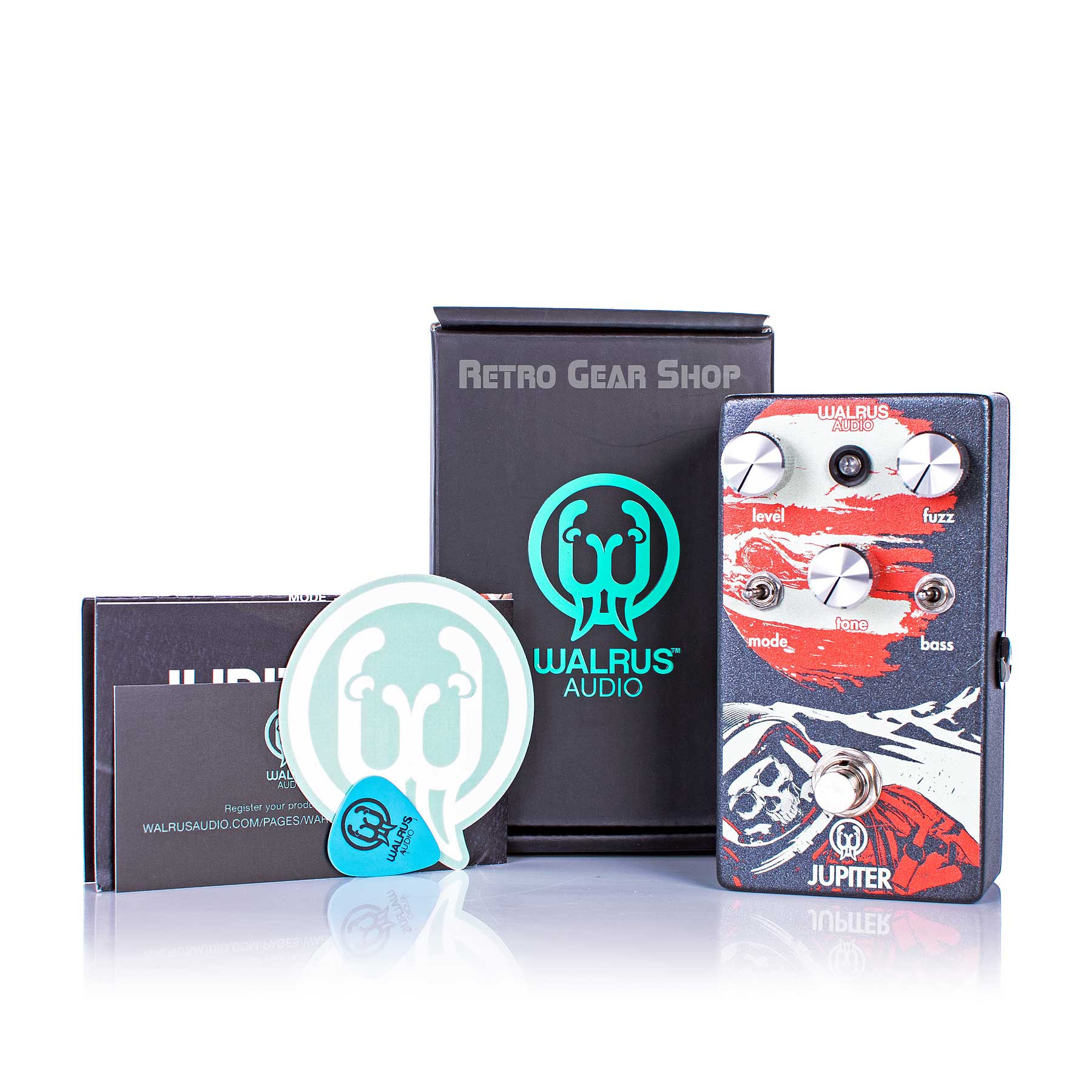 Walrus Audio Jupiter V2 Multi-Clip Fuzz Guitar Effect Pedal– Retro