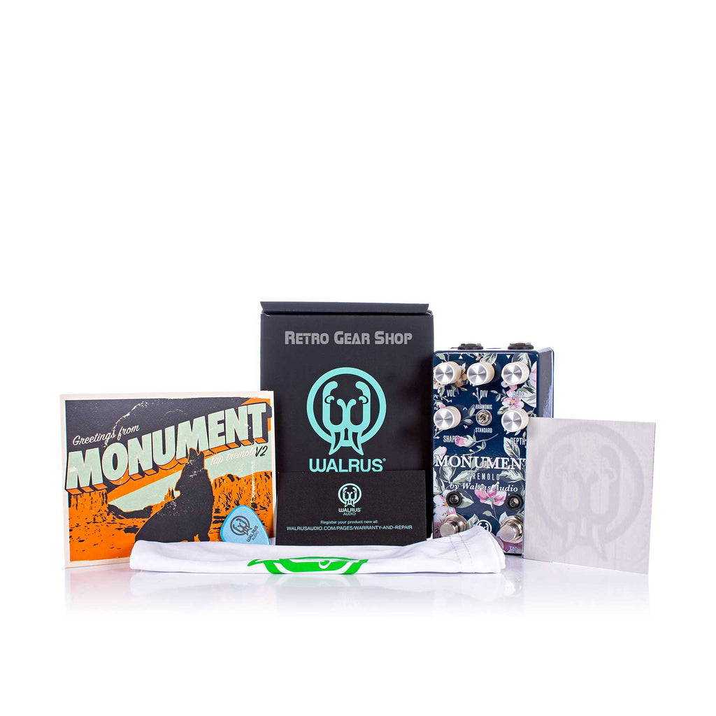 Walrus Audio Monument V2 Limited Edition Floral Series Box Manual Extras