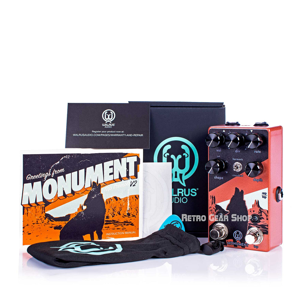 Walrus Audio Monument V2  Box Manual Extras