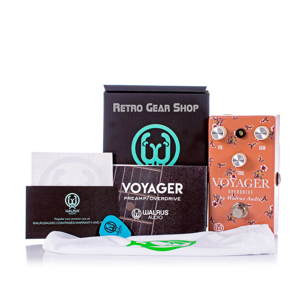 Walrus Audio Voyager Floral Series Box Manual Extras