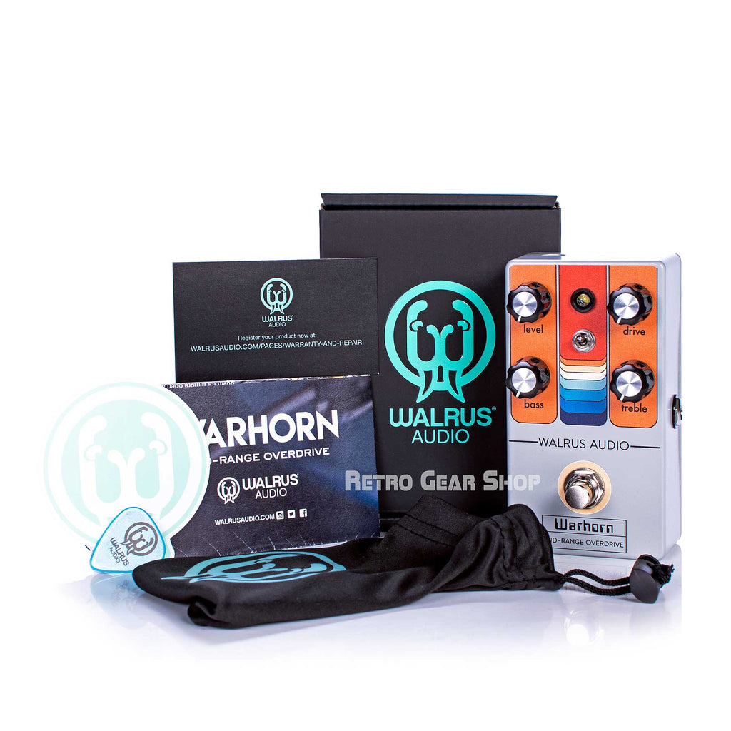 Walrus Audio Warhorn Mid-Range Overdrive Black Friday Custom Retro Limited Edition Box Manual Extras