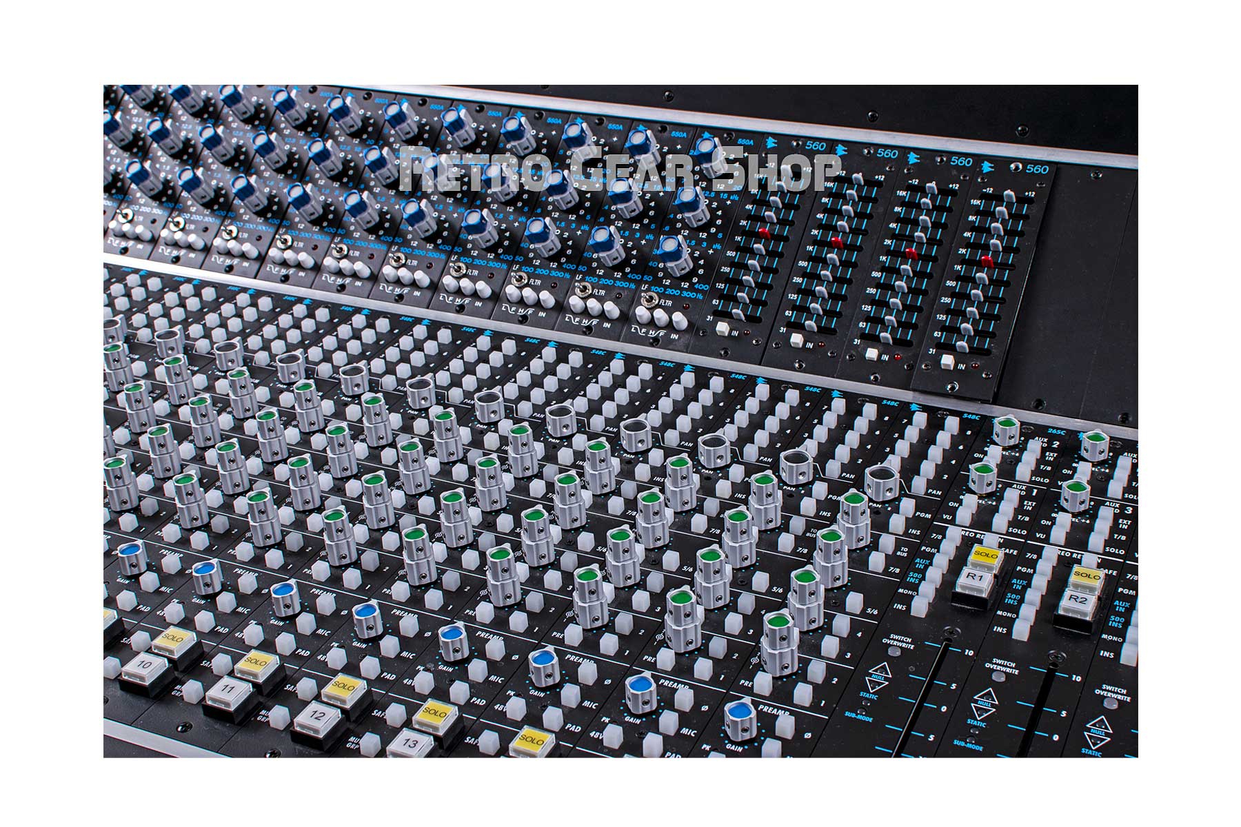 API 1608-II 16 Channel Analog Recording Console Mixing Desk 550A 560 ...
