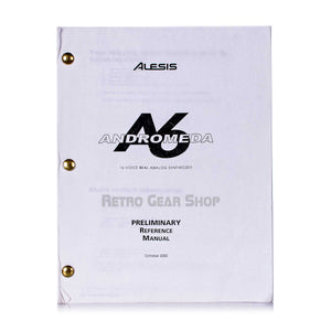 Alesis Andromeda A6 Manual