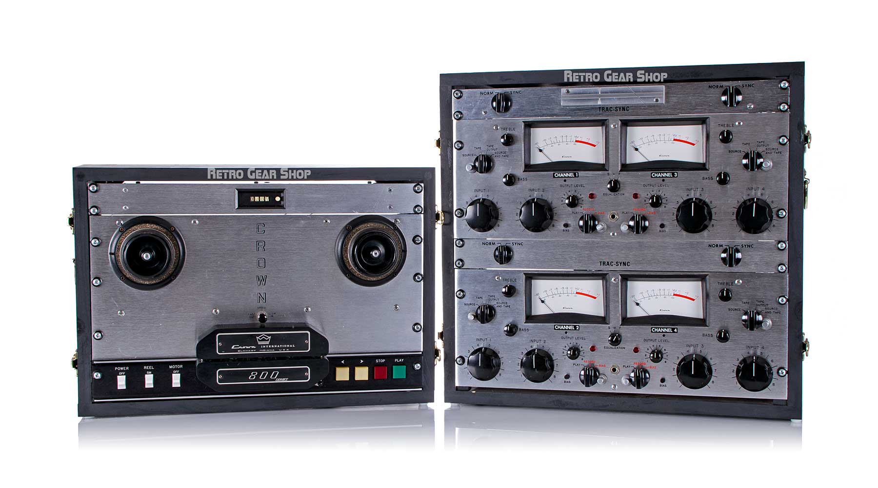 Crown International 800 Series CX 844 Rare Vintage Analog Tape Machine 4 Track Reel to Reel Recorder