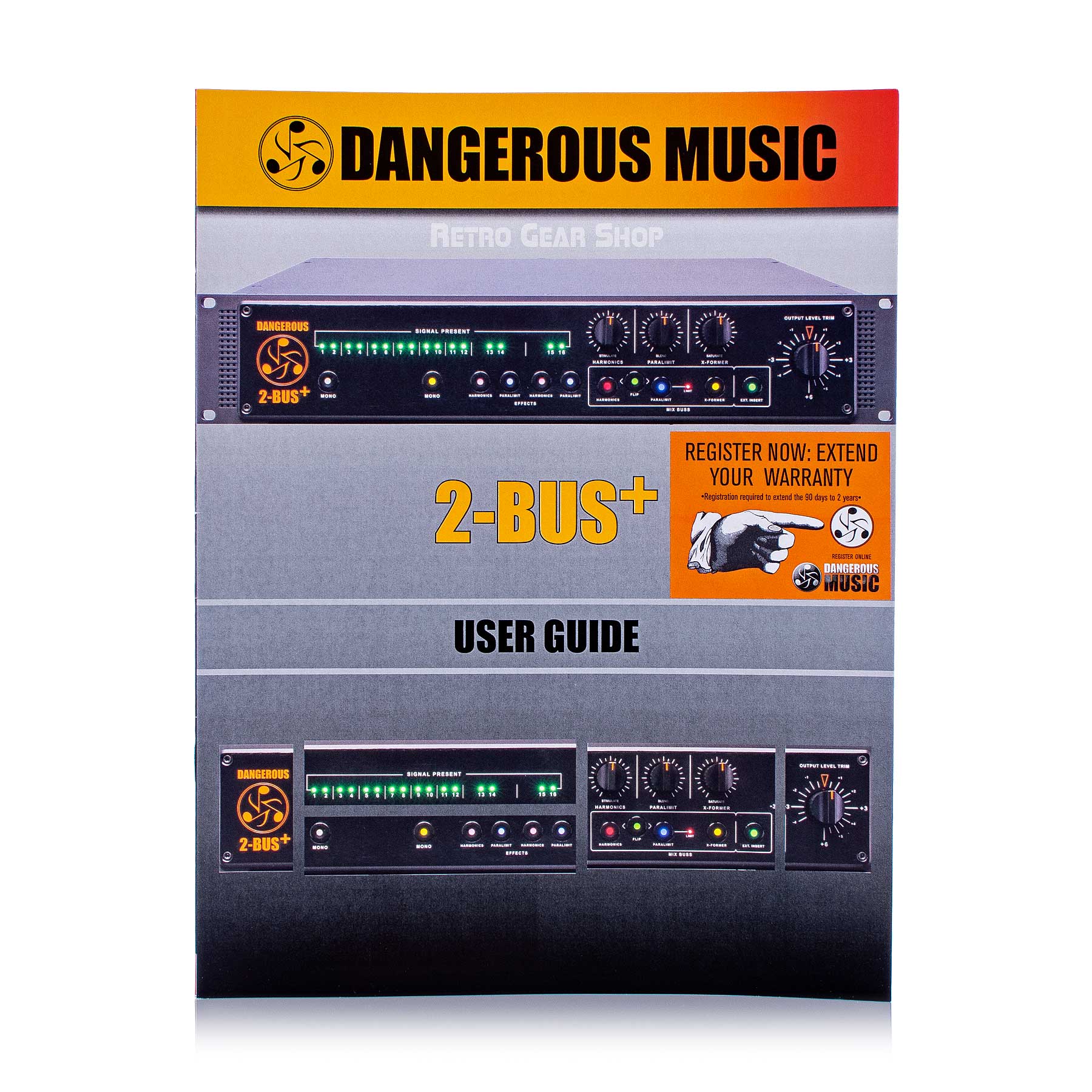 Dangerous Music 2-BUS+ 16-Channel Analog Summing Mixer Used Manual