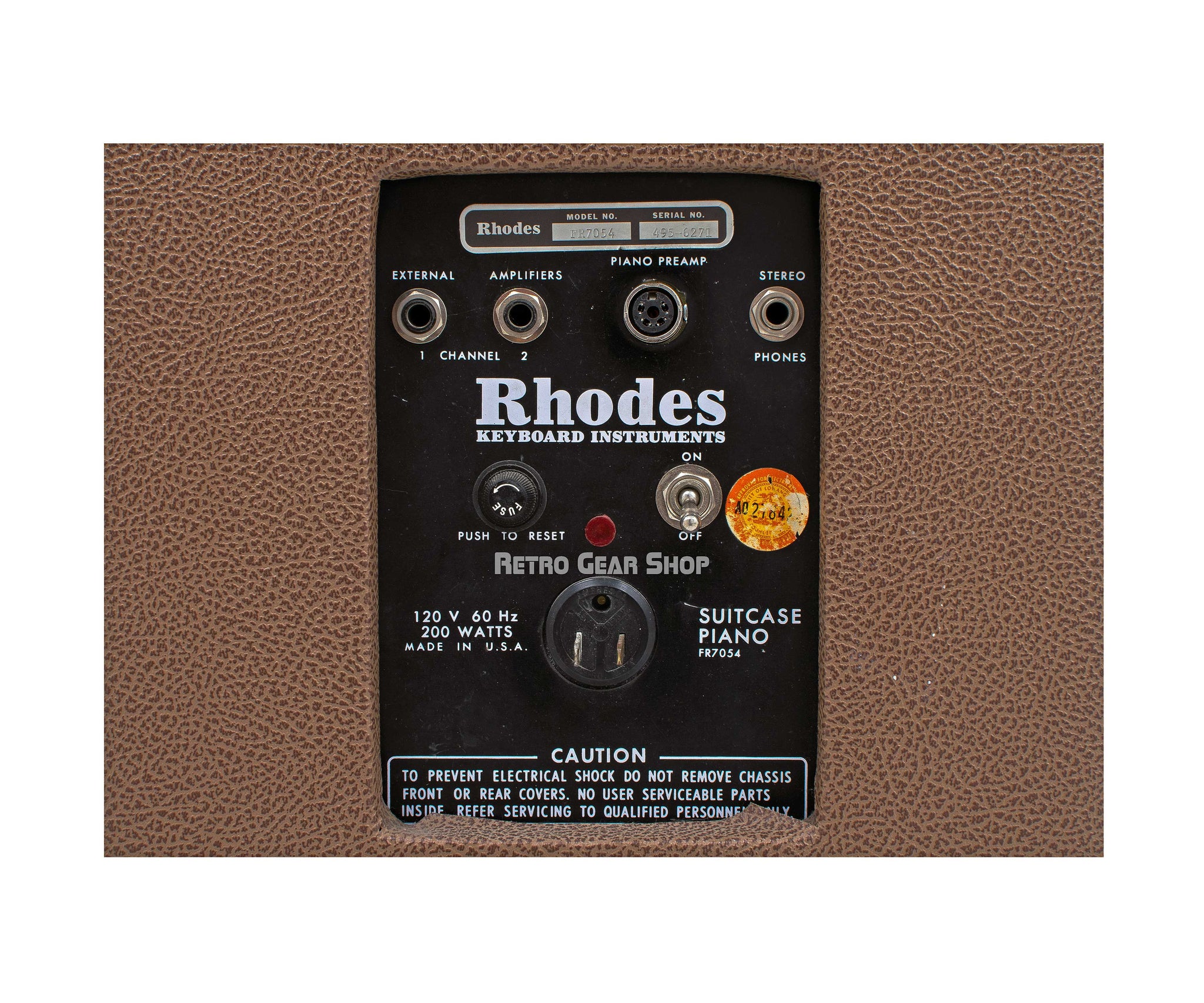 Fender Rhodes Custom Coneections